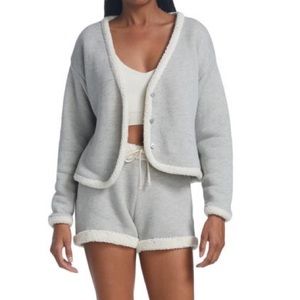 Donni Poodle Cardigan and Shorts size S